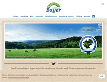 Tablet Screenshot of metzgerei-bayer.de